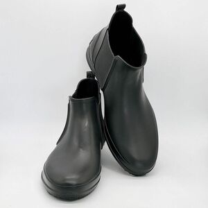FOX UMBRELLAS レインブーツ ラバー メンズ 25.5cm 黒 ブーツ ブラック 靴 ショートブーツ