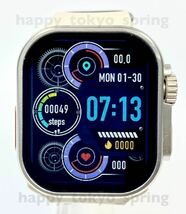 新品 Apple Watch Ultra2 代替品 2.19インチ 大画面 S9 スマートウォッチ 通話 音楽 多機能 健康 スポーツ 防水 血中酸素 android 血圧_画像2