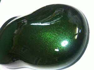 *02 fluid type urethane paints black mica ( green pearl ) 1L set 0 metal plate bike automobile repair painting custom all painting *