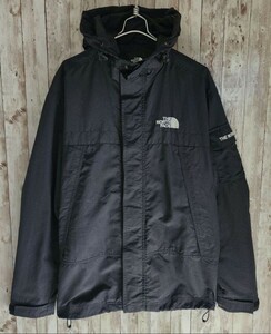 THE NORTH FACE　ノースフェイス　 ナイロンジャケット　マウンテンパーカー　90(S)　ユニセックス　ブラック刺繍ホワイト　登山　キャンプ