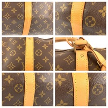 LOUIS VUITTON ルイヴィトン モノグラム キーポル55 ブラウン 茶 PVC M41424 ボストンバッグ 旅行バッグ メンズ 405091_画像6