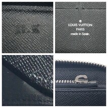 LOUIS VUITTON ルイヴィトン ダミエ グラフィット ジッピー オーガナイザー ブラック グレー シルバー金具 PVC N63077 長財布 404682_画像4