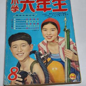 T 昭和36年8月号 小学六年生 関谷ひさし 白土三平 わちさんぺい 寺田ヒロオ チキンラーメンのできるまでの画像1