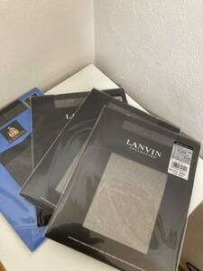 新品 新品 LANVIN ガーターフリー ストッキングセット サイズ 22㎝〜25㎝