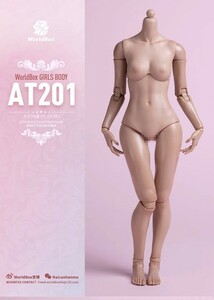 WorldBox AT201 1/6スケール女性素体 女性ボディ 美少女素体 ボディメイク付き サンタン 麦肌色 スタンダード体型（検 tbleague Phicen 