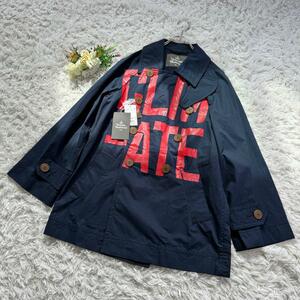 未使用 ヴィヴィアン トレンチコート ネイビー クライマットレボリューション CLIMATE REVOLUTION ピーコート Vivienne Westwood