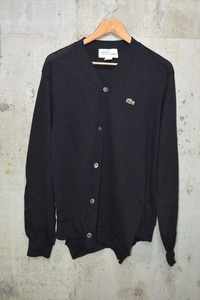 コムデ ギャルソン シャツ COMMEdesGARCONS SHIRT　ラコステ　LACOSTE　捻じれ　ウールニット　カーディガン　L　FL-N001 D5209