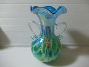 IWATSU GLASS★花瓶★花器★フラワーベース★Art Glass★アートグラス★日本製