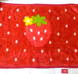  mother garden *. strawberry * soft knee ..*70cm×100cm* knee ..* rug * blanket 