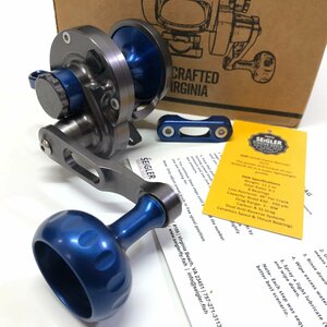 K R5【美品】シグラー SGN 右 スモーク／ブルー ベイトリール 箱 ナローモデル | SEIGLER REELS USA リール ハンドクラフト