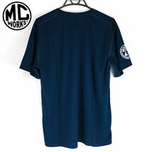 【未使用/紺】MCワークス ロゴ ドライ Tシャツ ネイビー サイズLL 25周年 | MCWORKS 釣り Tシャツ ドライT_画像2