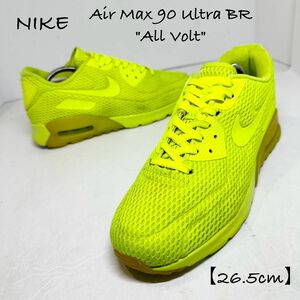 NIKE/ナイキ★AirMax90/エアマックス90★VOLT/ボルト★725222-700★ネオン/蛍光★イエロー/黄★26.5