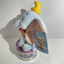 当時物 レア Disney ディズニー ダンボ ぬいぐるみ 付き 缶ケース ファンタジーアミューズ DUMBO SEGA タグ付き_画像4