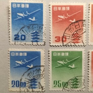 山形県消印 【五重塔航空 大仏航空 田沢切手 国体】 使用済み コレクターの画像2