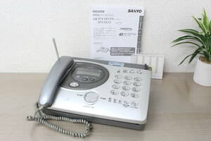 【ジャンク/現状品】 ※上蓋留め部破損 SANYO サンヨー FAX電話機 ファクシミリ 感熱紙 感熱紙FAX SFX-DK13TA 2009年製 13I632