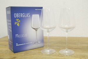 【未使用/保管品】OBERGLAS serie PIECIOUS ドイツ製 白ワイングラス ペアグラス A503