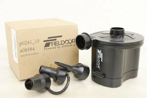 1000円～売り切り!! FIELDOOR フィールドア 乾電池式 電動エアポンプ 空気入れ&空気抜き両対応 -I835