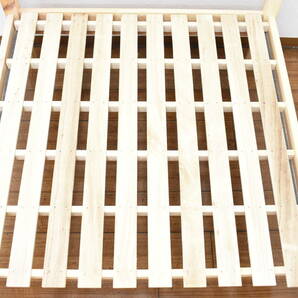 【引取可/福岡市博多区】ベッド ベッドフレーム シングル すのこベッド シングルベッド ローベッド 木製 13I006の画像2