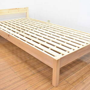 【引取可/福岡市博多区】ベッド ベッドフレーム シングル すのこベッド シングルベッド ローベッド 木製 13I006の画像1