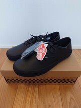 VANS AUTHENTIC LEATHER V44CF LEA M.BLACK US9 27.0cm バンズ オーセンティック レザー ブラック 黒 限定 完売品_画像1