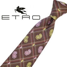 316/ 美品 エトロ ETRO 中古 USED ネクタイ ペイズリー柄_画像1