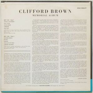 【オリジナル】Clifford Brown Memorial Album★RVG/耳/深溝/フラットディスク/1st青帯額縁カバー★の画像4