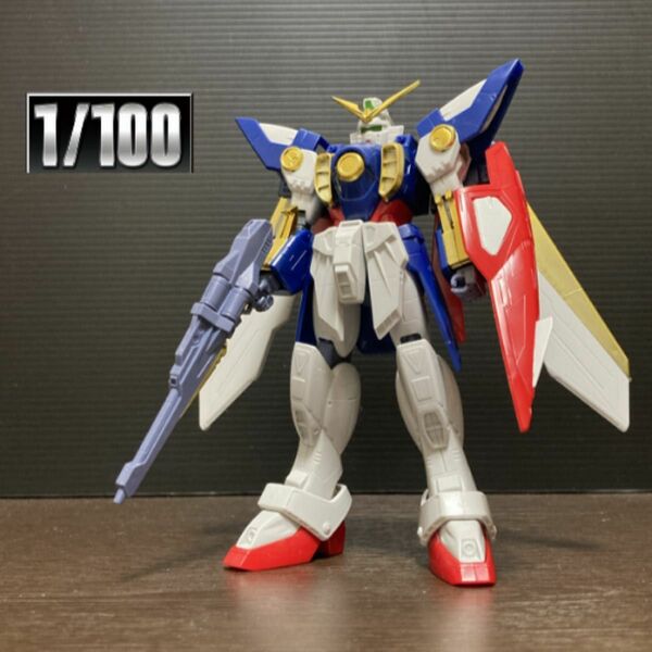 iwガンプラ完成品ジャンク 新機動戦記ガンダムＷ 1/100 ウイングガンダム バンダイ プラモデル