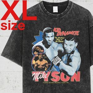 【希少】マイク・タイソン　Mike Tyson　ラップ　Tシャツ　ブラック　XL