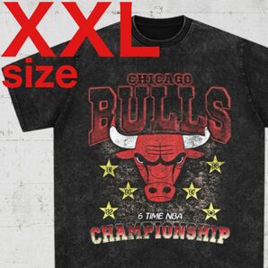 CHICAGO　BULLS　CHAMPIONSHIP　ロンT　ブラック　XL