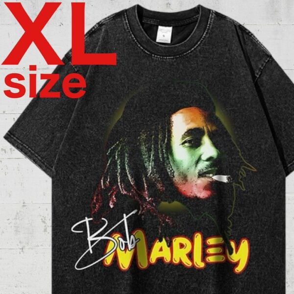 ボブマーリー Bob Marley レゲエ ラップ 半袖 Tシャツ ブラック XL