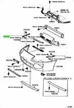 トヨタ スープラ JZA80 フロントバンパ リテーナ UPR CTR サイド 左右 エンドパネル シール セット ×1 JZA80 Genuine JDM OEM 未使用_画像6