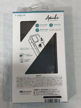 LEPLUS NEXT iPhone 14 Pro 軽量・背面クリアフラップケース Amake ブラック LN-IP22AMEBK_画像2