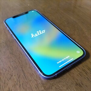 【美品】Apple iPhone12 パープル 128GB 本体＋コード等付属品 SIMフリー