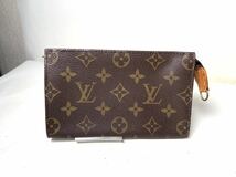 304 美品 1円　LOUIS VUITTON LV 小物入れ ルイ ヴィトン モノグラム 付属ポーチ gm バケット PM ポーチ M42238 ブラウン 茶 レディ_画像1