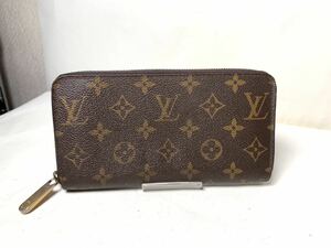 305 1円 LOUIS VUITTON ルイヴィトン M60017 モノグラム ジッピーウォレット ラウンドファスナー 長財布 ウォレット ブラウン系 