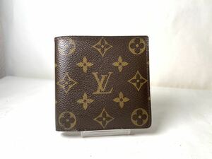 313 美品　1円 LOUIS VUITTON ルイヴィトン M61675 モノグラム ポルトフォイユマルコ 二つ折り 財布 ウォレット ミュルティブル