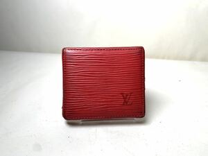 317 1円 LOUIS VUITTON ルイヴィトン M63697 エピ ポルトモネ ボワット コインケース 小銭入れ カスティリアンレッド