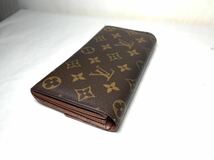 345 美品　1 円 LOUIS VUITTON ルイヴィトン モノグラム 長財布 二つ折り 小銭 札入れ ポルトフォイユ サラ 財布 メンズ レディ_画像3