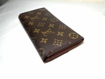 345 美品　1 円 LOUIS VUITTON ルイヴィトン モノグラム 長財布 二つ折り 小銭 札入れ ポルトフォイユ サラ 財布 メンズ レディ_画像4