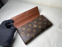 345 美品　1 円 LOUIS VUITTON ルイヴィトン モノグラム 長財布 二つ折り 小銭 札入れ ポルトフォイユ サラ 財布 メンズ レディ_画像7