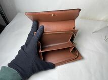 351 美品　1円 LOUIS VUITTON ルイヴィトン M61730 モノグラム ポルトモネ ビエ トレゾール 二つ折り 財布 ブラウン系_画像8