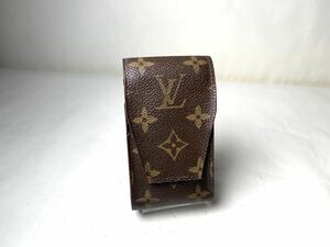 359 1円 ■美品■ LOUIS VUITTON ルイヴィトン M63024 モノグラム エテュイ シガレットケース 煙草ケース ブラウン系