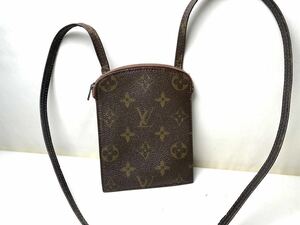 1円 ★LOUIS VUITTON ルイヴィトン M45484 モノグラム ポシェットセクレ ショルダーバッグ 斜め掛け レディース ブラウン系