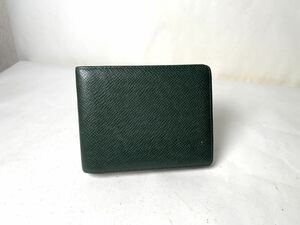 397 1円 ■使用僅か 極美品■ LOUIS VUITTON ルイヴィトン タイガ 二つ折り 財布 ウォレット 札入れ カード入れ メンズ グリーン系