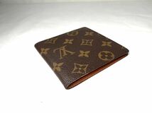 398 美品 1円　LOUIS VUITTON ルイヴィトン ミュルティブル モノグラム マルコ 二つ折 財布 ウォレット メンズ 札入 ポルトフォイユ_画像5