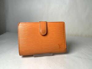 428 1円 ■美品■ LOUIS VUITTON ルイヴィトン M63242 エピ ポルトモネ ビエ ヴィエノワ がま口 二つ折り 財布 ウォレット マンダリン