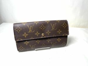 485 美品　1 円 LOUIS VUITTON ルイヴィトン モノグラム 長財布 二つ折り 小銭 札入れ ポルトフォイユ サラ 財布 メンズ レディ