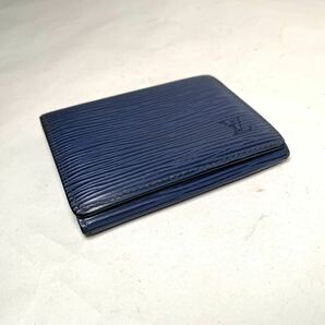 1円 ■ LOUIS VUITTON ルイヴィトン M60652 エピ アンヴェロップ カルトドゥヴィジット カードケース 名刺入れ ブルー系の画像6