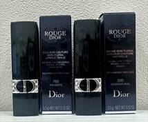 ◇◆A3480c　DIOR　ルージュ ディオール　760　FAVORITE　VELVET　＆　バーム　000　ナチュラルサテン　リップ　 下地　未使用　保管品◆◇_画像4