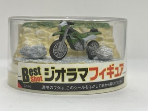 ■★BOSS限定　Best　Shot　ジオラマフィギュア　河原のオフロードバイク　カワサキ　KLX250